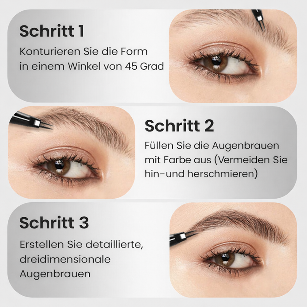 💖 2026 Verbesserter, wasserfester Augenbrauenstift für natürliche Augenbrauen – Gewinner des deutschen Red Dot Design Awards