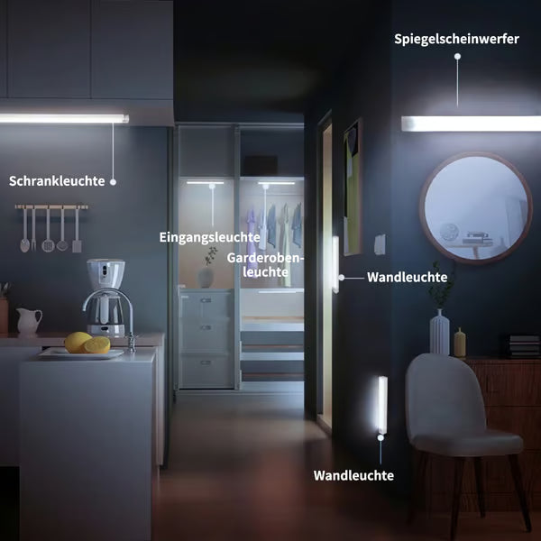 🏆🔥💡Bohrfreie intelligente Sensor magnetische aufladbare LED-Leuchte-Remifa®