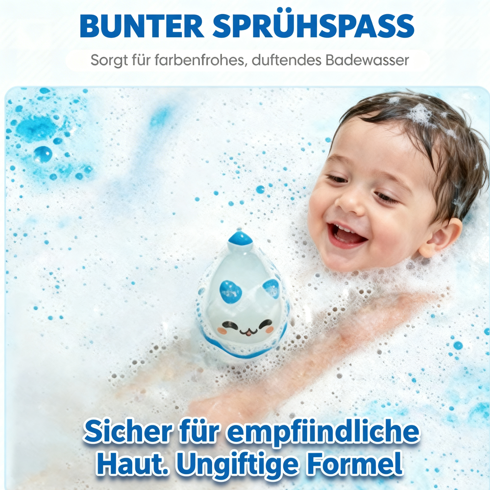🛁 🐳[12-teiliges Geschenkset mit Badekugeln für Kinder 💙] – 12 Tage lang jeden Tag eine neue Überraschung aus der Unterwasserwelt!  🎁