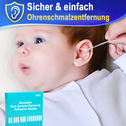⏰Letzter Tag Verkauf 50% Rabatt🔥Wiederverwendbare Klebetupfer zur Entfernung von Ohrenschmalz👂