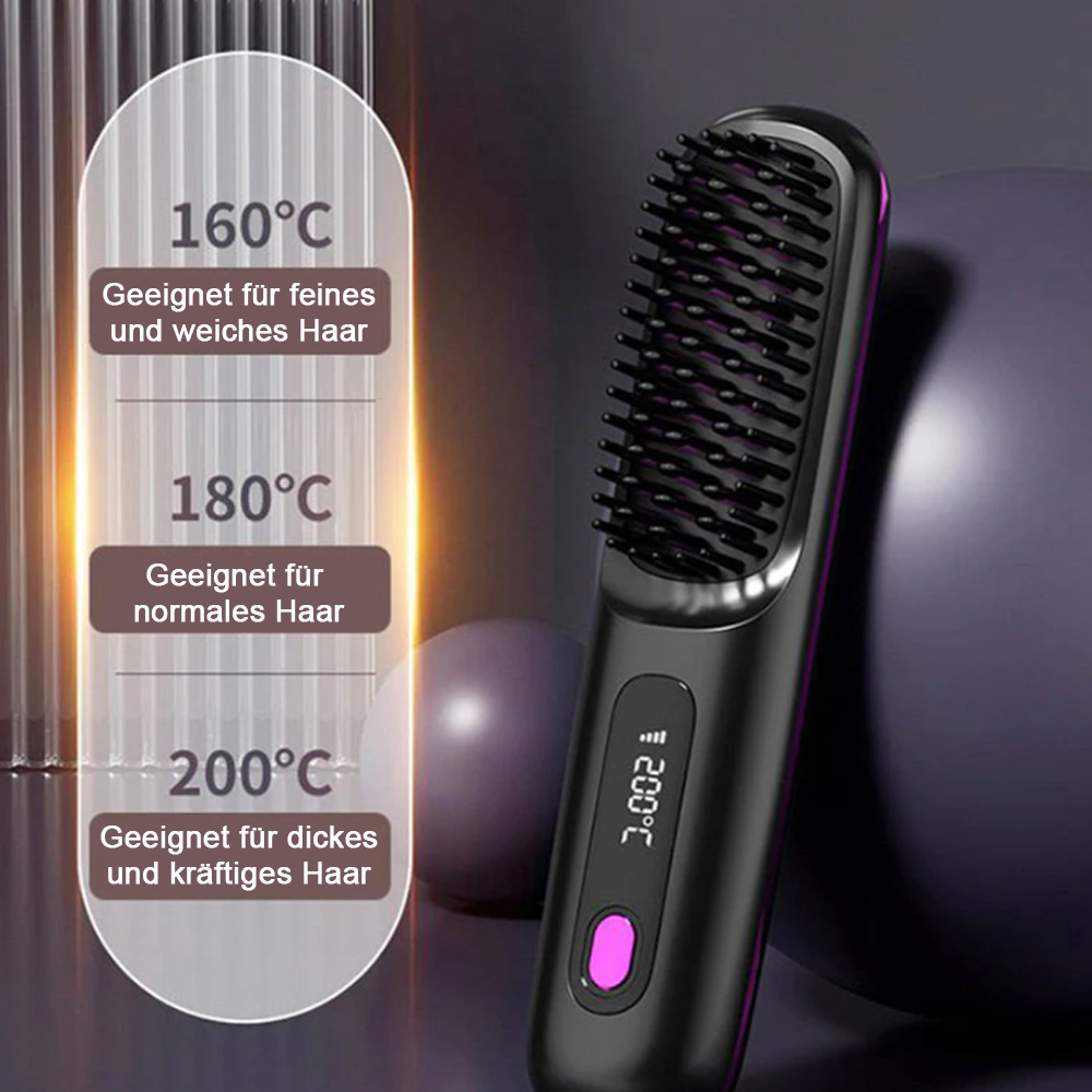 80%💖Neujahrs-Sonderangebot: 50 % Rabatt💖 Kabelloser, keramisch beheizter Haarglätter-Kamm-Remifa® (Copy)