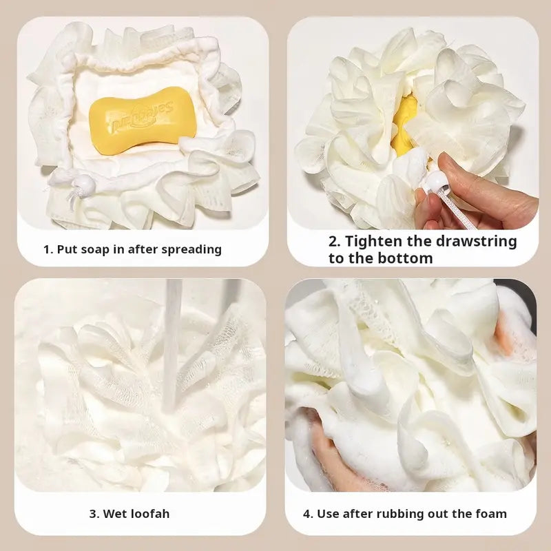 🛁 2-in-1 Dusch-Loofah-Schwamm-Remifa®