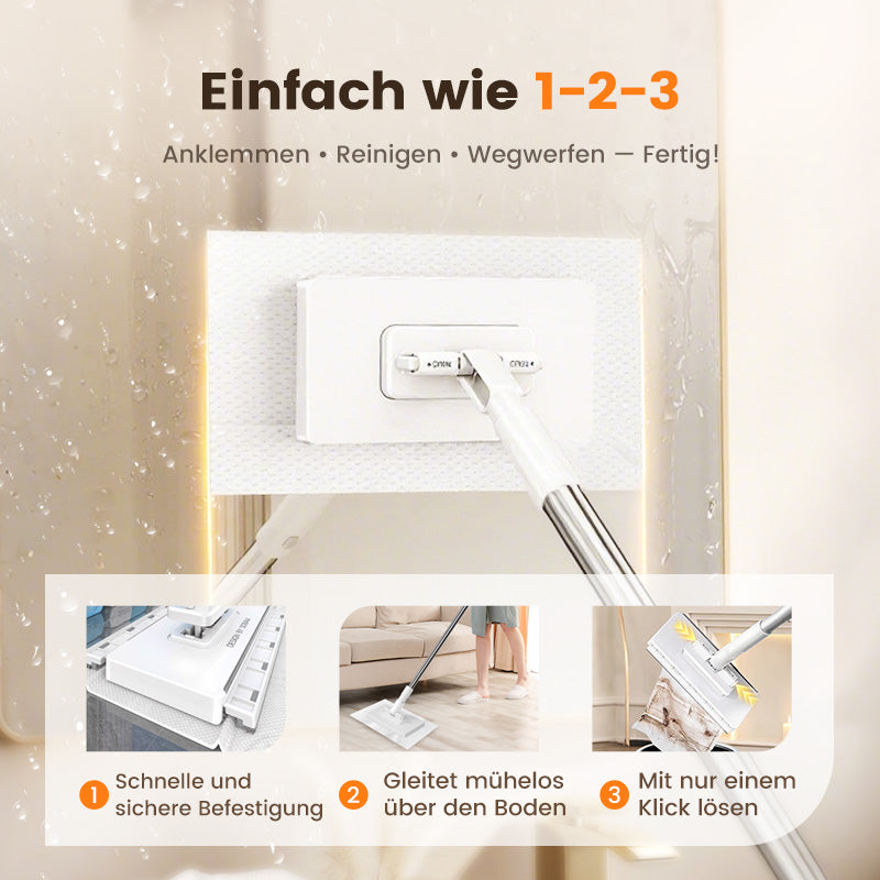 🎁 Kaufe 2, erhalte 1 GRATIS! 🧹✨ Einweg-Staubmopp mit 5 wiederverwendbaren Bezügen – Praktisch und effektiv 💥🌟