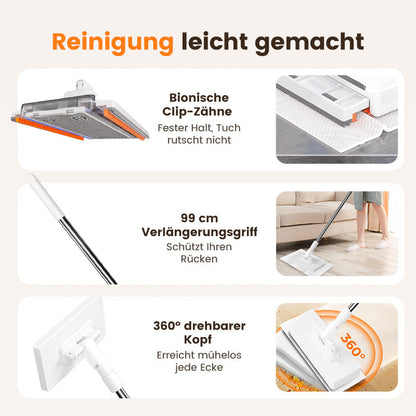 🎁 Kaufe 2, erhalte 1 GRATIS! 🧹✨ Einweg-Staubmopp mit 5 wiederverwendbaren Bezügen – Praktisch und effektiv 💥🌟