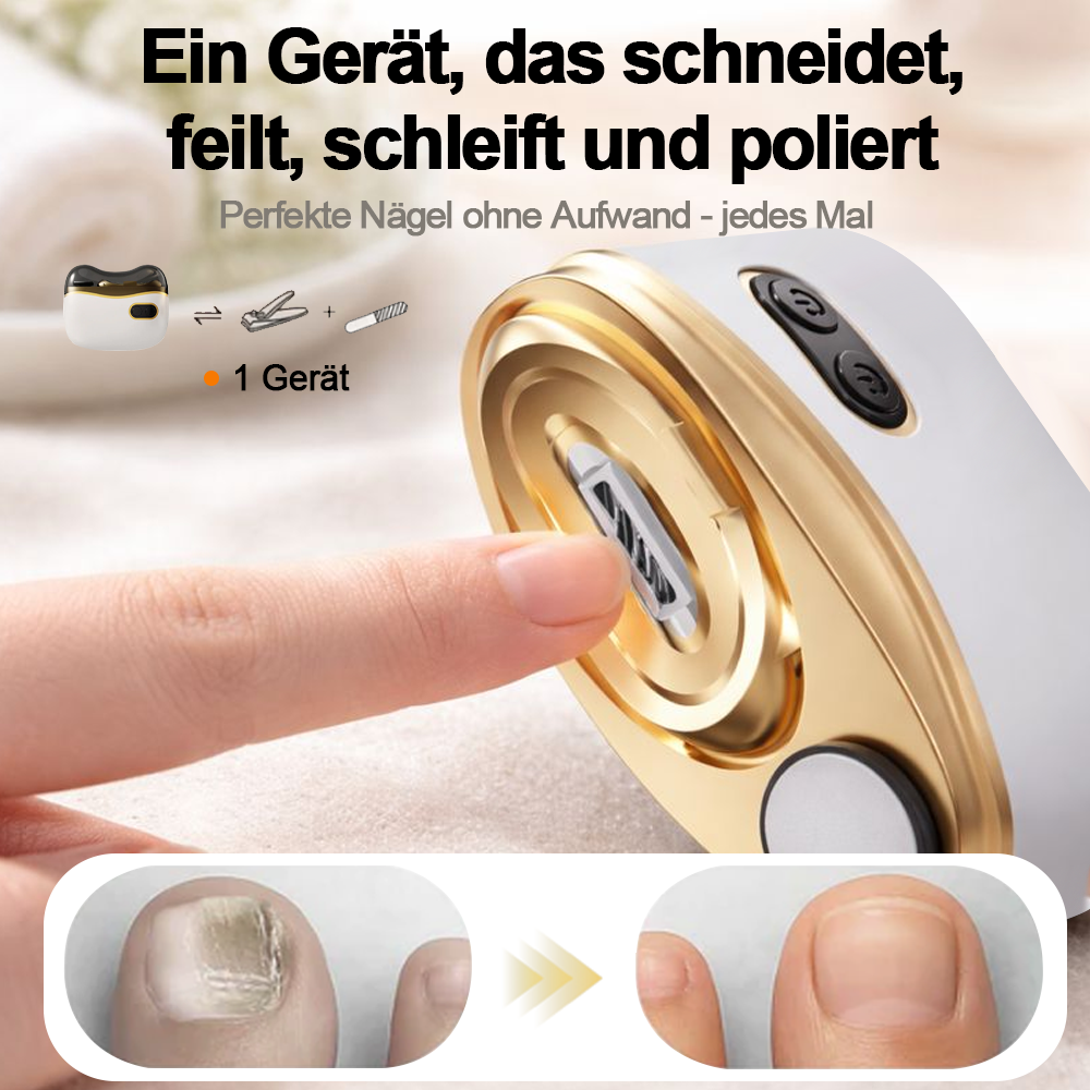 💥LETZTER TAG VERKAUF 50% RABATT💥 2-in-1 Elektrischer Nagelknipser & Polierer 🏆 Universelle automatische Nagelfeile für Erwachsene und Kinder👶-Remifa®