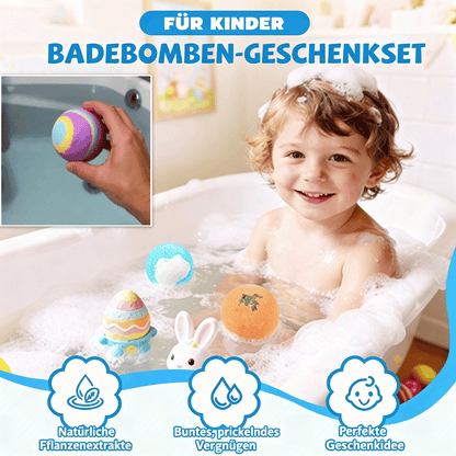 🛁 🐳[12-teiliges Geschenkset mit Badekugeln für Kinder 💙] – 12 Tage lang jeden Tag eine neue Überraschung aus der Unterwasserwelt!  🎁