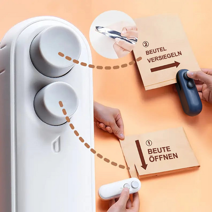 Mini-Siegelmaschine – hält Lebensmittel frisch 🧊-Remifa®