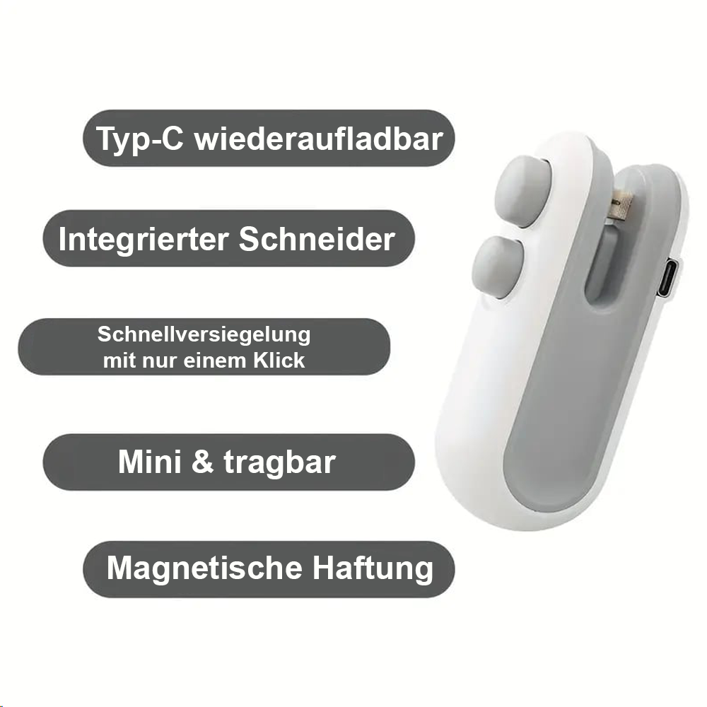 Mini-Siegelmaschine – hält Lebensmittel frisch 🧊-Remifa®