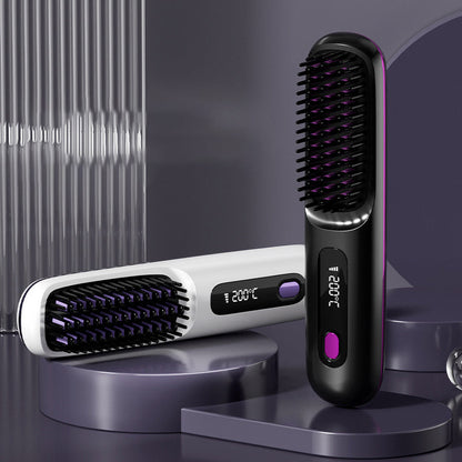 80%💖Neujahrs-Sonderangebot: 50 % Rabatt💖 Kabelloser, keramisch beheizter Haarglätter-Kamm-Remifa® (Copy)
