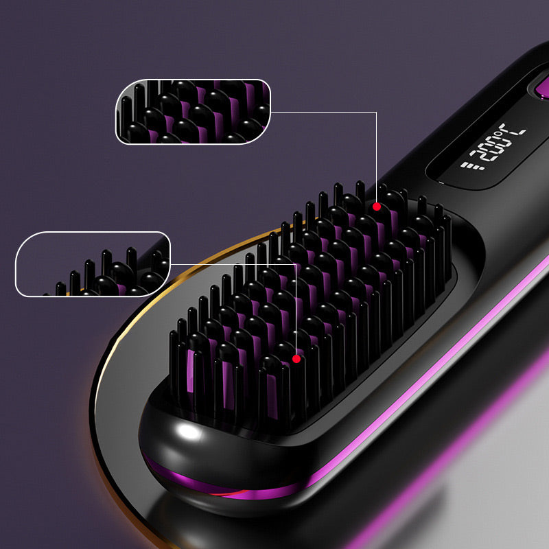 80%💖Neujahrs-Sonderangebot: 50 % Rabatt💖 Kabelloser, keramisch beheizter Haarglätter-Kamm-Remifa® (Copy)
