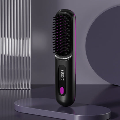 80%💖Neujahrs-Sonderangebot: 50 % Rabatt💖 Kabelloser, keramisch beheizter Haarglätter-Kamm-Remifa® (Copy)