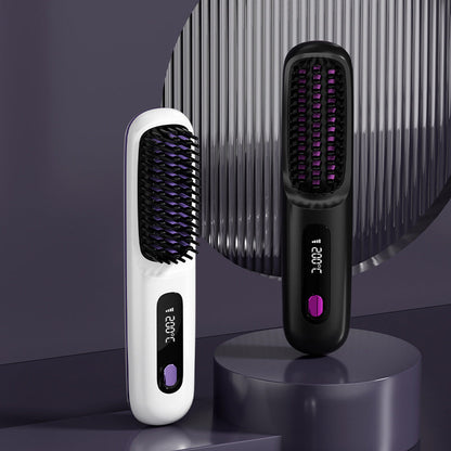 80%💖Neujahrs-Sonderangebot: 50 % Rabatt💖 Kabelloser, keramisch beheizter Haarglätter-Kamm-Remifa® (Copy)