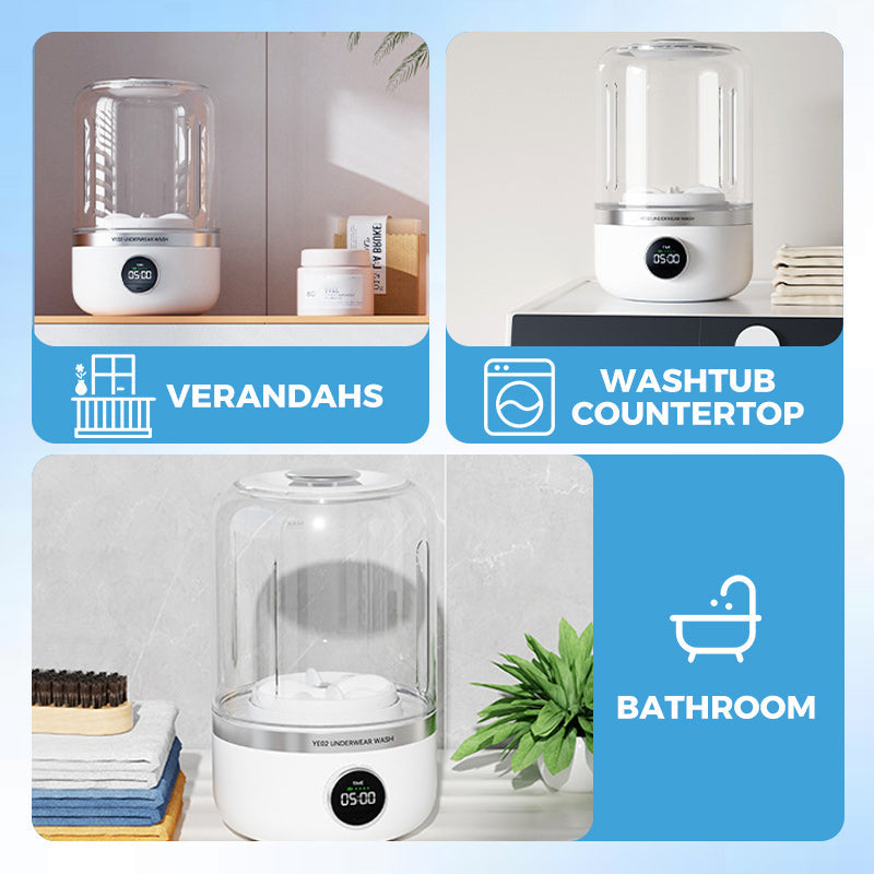 🔥Heißer Verkauf 50%🔥Tragbare wiederaufladbare Mini-Waschmaschine für Unterwäsche-Remifa®