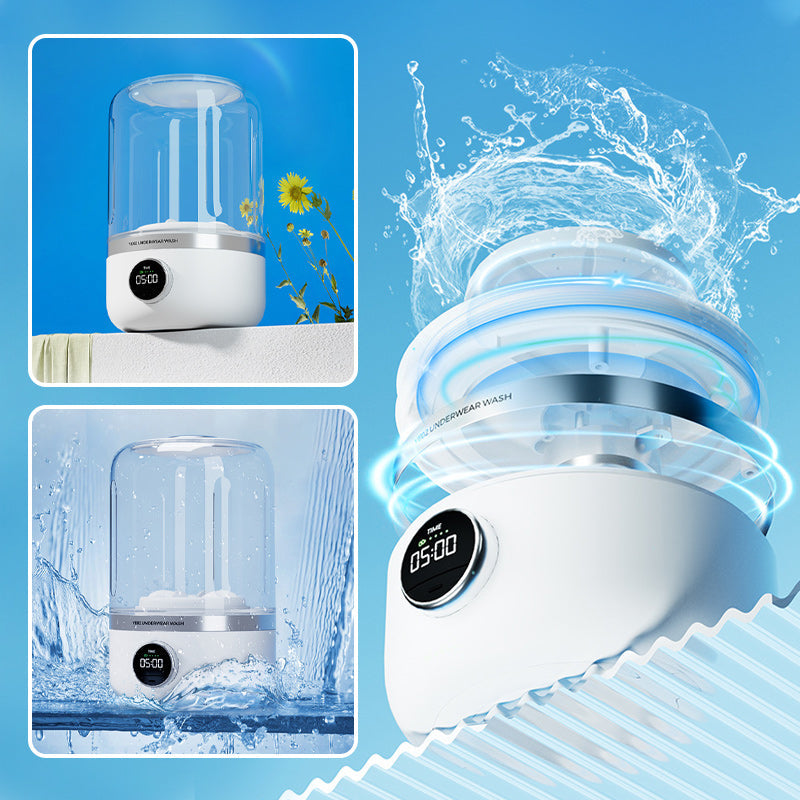 🔥Heißer Verkauf 50%🔥Tragbare wiederaufladbare Mini-Waschmaschine für Unterwäsche-Remifa®