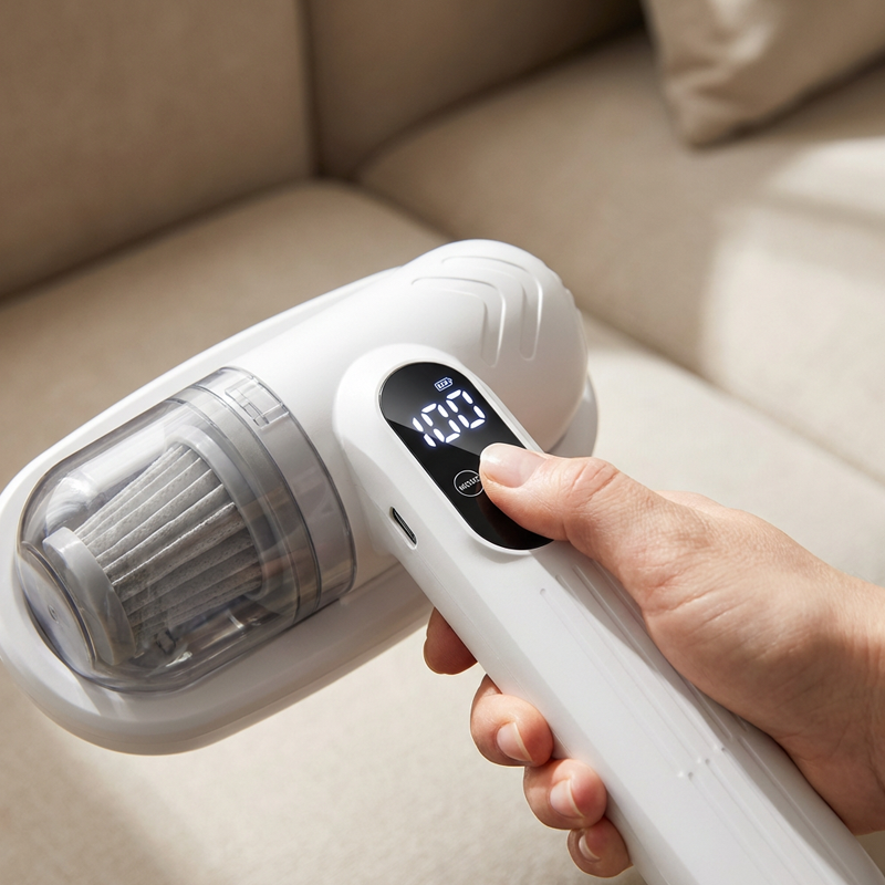 😱🛏️Unsichtbare Milben rauben dir den Schlaf! Normale Staubsauger nutzlos? Klopfen + Saugen + UV in einem!💥🔦-Remifa®